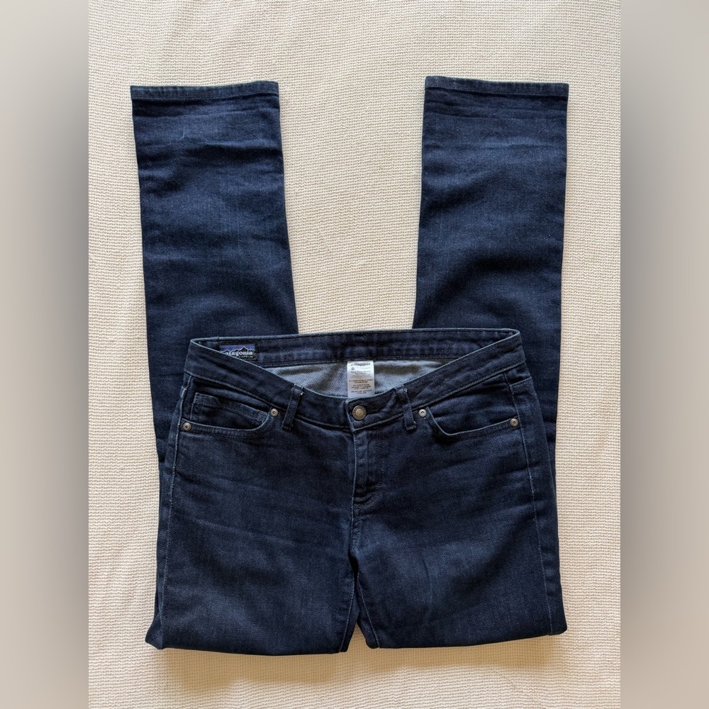 Patagonia Organic Cotton Women's Straight Leg Bootcut Jeans in Deep Indigo